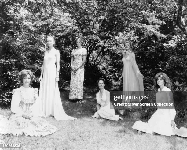 Female cast members in a publicity still for 'The Stepford Wives', directed by Bryan Forbes, 1975. Left to right: Nanette Newman, Carole Mallory,...