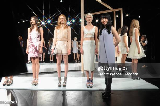 Designer Hanako Maeda attends the Adeam presentation during Spring 2014 Mercedes-Benz Fashion Week at The Box at Lincoln Center on September 10, 2013...