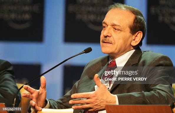 Former Palestinian Minister Abed Rabbo talks during during the... News ...