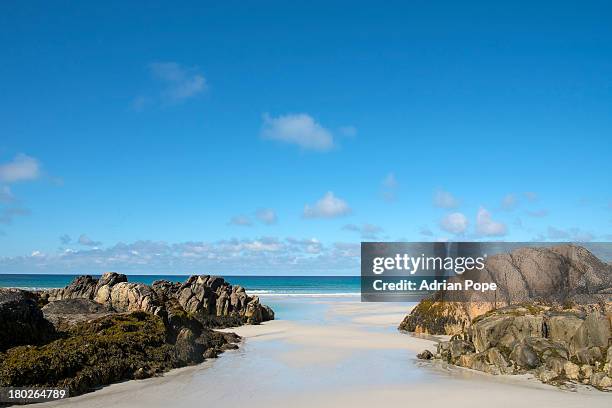 maze beach, tiree, inner hebrides - western isles stock pictures, royalty-free photos & images