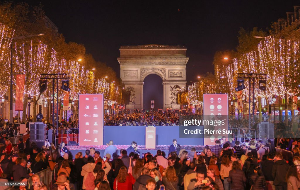 Christmas Lights Launch At The Champs Elysees In Paris