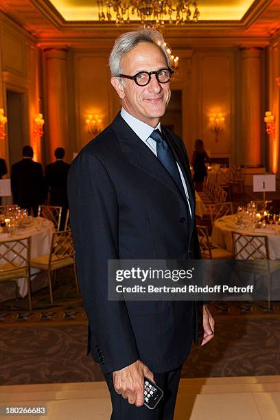 Francois de Ricqles, President Christie's France, attends a charity dinner hosted by the Claude Pompidou foundation at Four Seasons Hotel George V,...