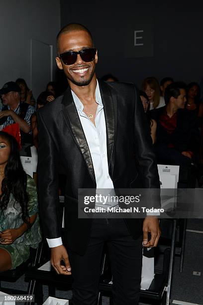 Eric West attends the Fashion Shenzhen show during Spring 2014 Mercedes-Benz Fashion Week at The Studio at Lincoln Center on September 10, 2013 in...