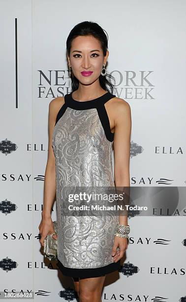 Kelly Choi attends the Fashion Shenzhen show during Spring 2014 Mercedes-Benz Fashion Week at The Studio at Lincoln Center on September 10, 2013 in...