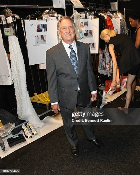 Recording artist Neil Sedaka attends the Dennis Basso show during Spring 2014 Mercedes-Benz Fashion Week at The Stage at Lincoln Center on September...