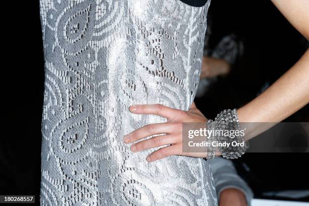 Kelly Choi attends the Fashion Shenzhen fashion show during Mercedes-Benz Fashion Week Spring 2014 at The Studio at Lincoln Center on September 10,...