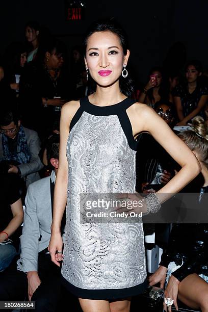 Kelly Choi attends the Fashion Shenzhen fashion show during Mercedes-Benz Fashion Week Spring 2014 at The Studio at Lincoln Center on September 10,...