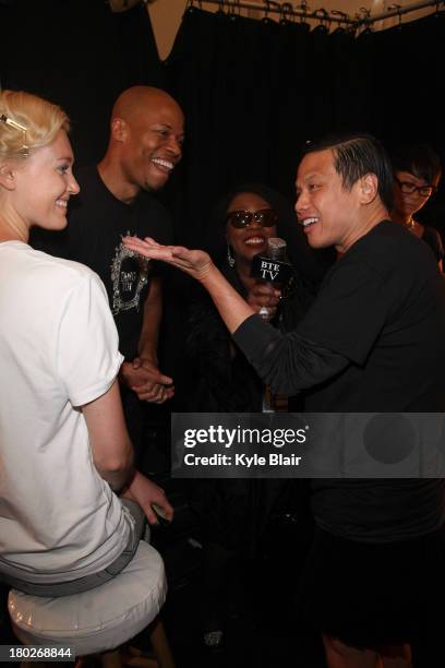 Zang Toi attends the Zang Toi show during Spring 2014 Mercedes-Benz Fashion Week at The Stage at Lincoln Center on September 10, 2013 in New York...