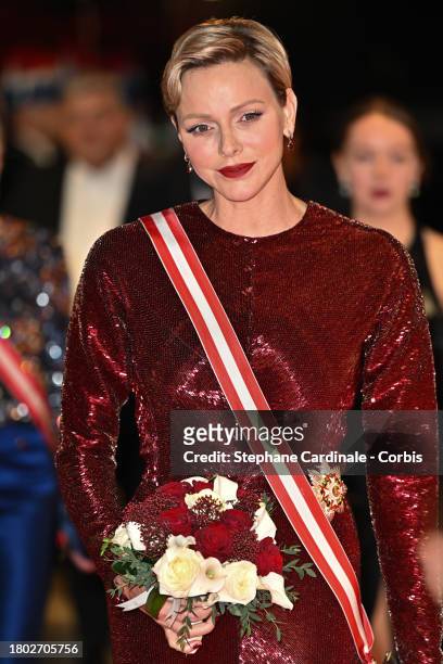 Princess Charlene of Monaco attends a Gala at the Grimaldi Forum during the Monaco National Day 2023 on November 19, 2023 in Monaco, Monaco.