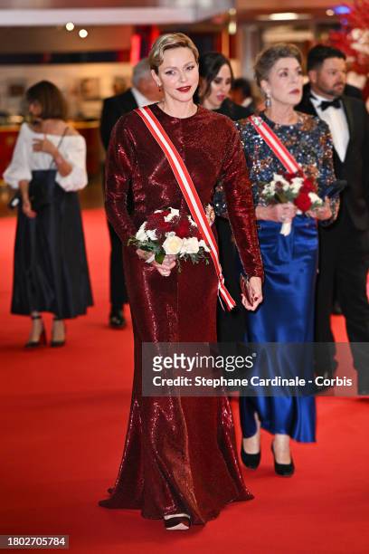 Princess Charlene of Monaco attends a Gala at the Grimaldi Forum during the Monaco National Day 2023 on November 19, 2023 in Monaco, Monaco.