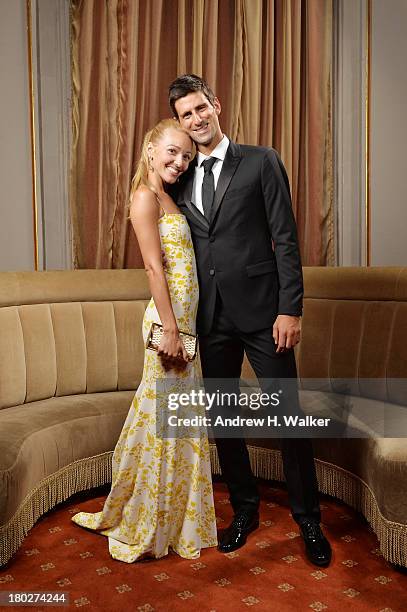 Executive Director of the Novak Djokovic Foundation Jelena Ristic and Founding Chairman of the Novak Djokovic Foundation Novak Djokovic attend The...
