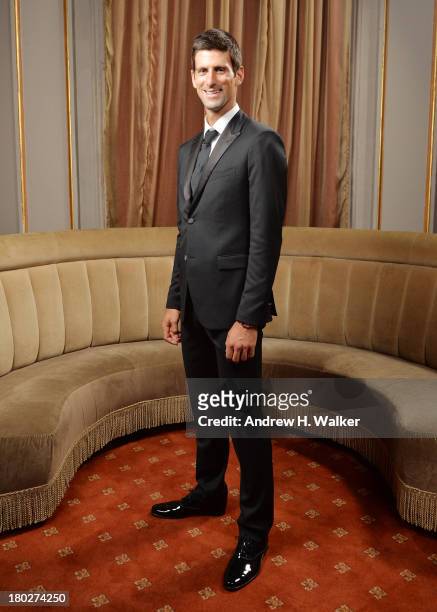 Founding Chairman of the Novak Djokovic Foundation Novak Djokovic attends The Novak Djokovic Foundation New York Dinner at Capitale on September 10,...
