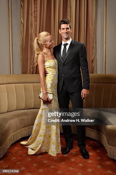 Executive Director of the Novak Djokovic Foundation Jelena Ristic and Founding Chairman of the Novak Djokovic Foundation Novak Djokovic attend The...