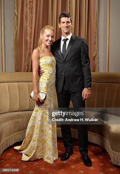 Executive Director of the Novak Djokovic Foundation Jelena Ristic and Founding Chairman of the Novak Djokovic Foundation Novak Djokovic attend The...