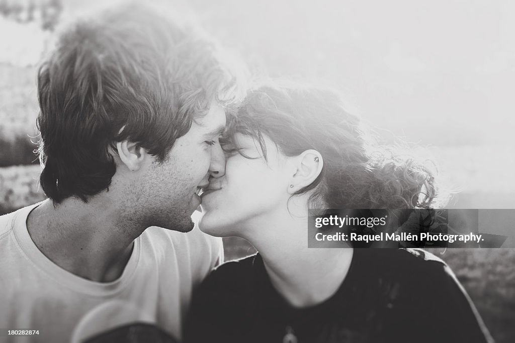Couple kissing