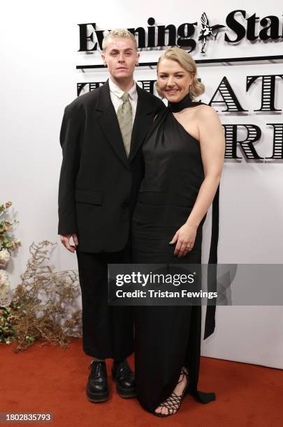 Travis Ross and Rebecca Lucy Taylor aka Self Esteem attend the Evening Standard Theatre Awards 2023 at Claridge's Hotel on November 19, 2023 in...