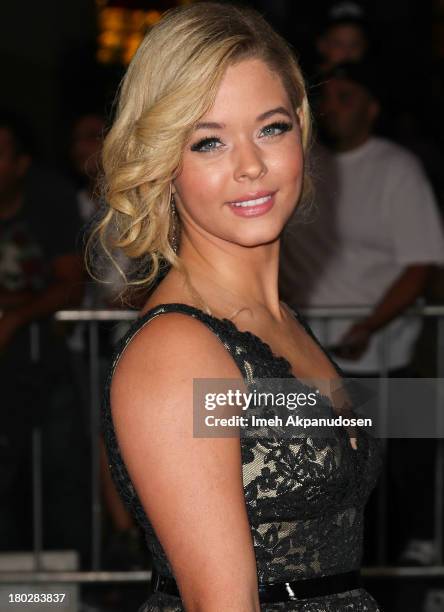 Actress Sasha Pieterse attends the premiere of FilmDistrict's 'Insidious: Chapter 2' on September 10, 2013 in Universal City, California.