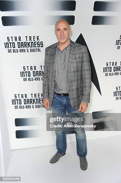 Creature designer Neville Page attends the Paramount Pictures' celebration of the Blu-Ray and DVD debut of "Star Trek: Into Darkness" at California...