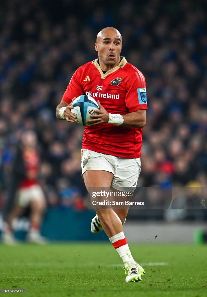 Simon Price Rugby Dublin , Ireland - 25 November 2023; Simon Zebo of Munster during the ...