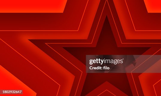 Red Star Background Frame Pattern Red Star Background Frame Pattern