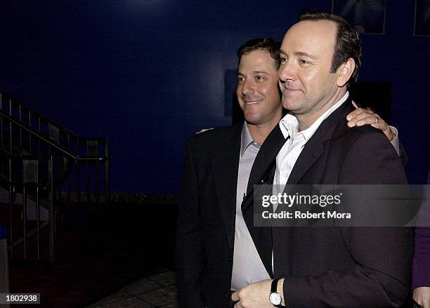 Universal executive Adam Fogelson and actor Kevin Spacey attend a special screening of "The Life of David Gale" at Universal Studios Hollywood...