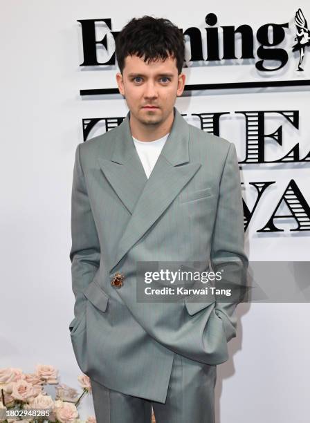 Asa Butterfield arrives at the Evening Standard Theatre Awards 2023 at Claridge's Hotel on November 19, 2023 in London, England.