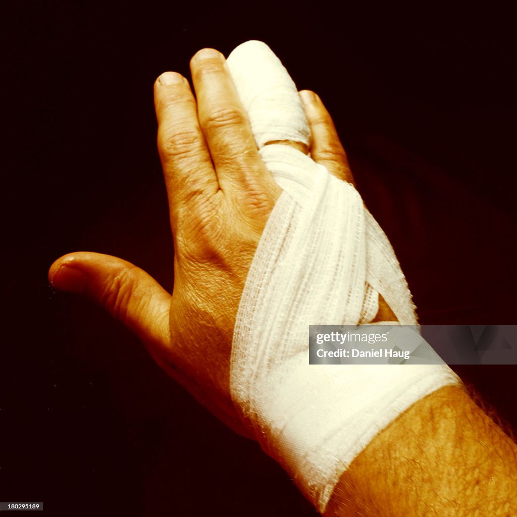 Handage Bandage On Hand High-Res Stock Photo - Getty Images