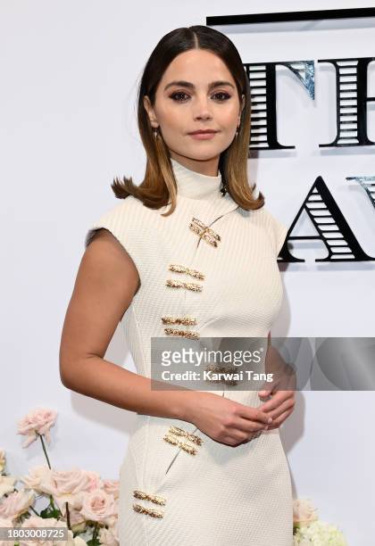 Jenna Coleman arrives at the Evening Standard Theatre Awards 2023 at Claridge's Hotel on November 19, 2023 in London, England.