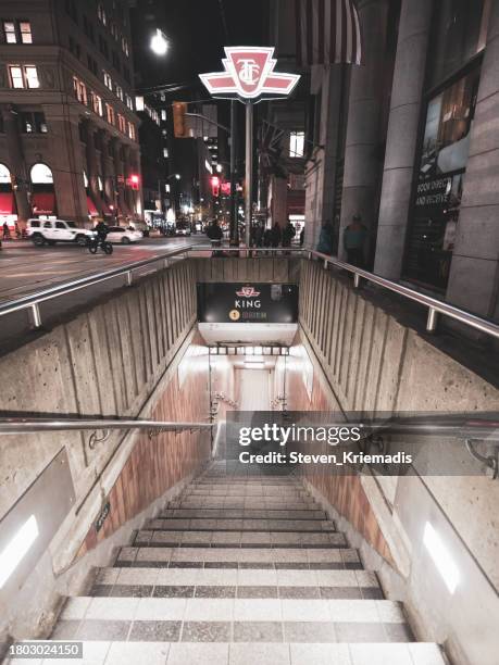 toronto subway station - ttc sign stock pictures, royalty-free photos & images
