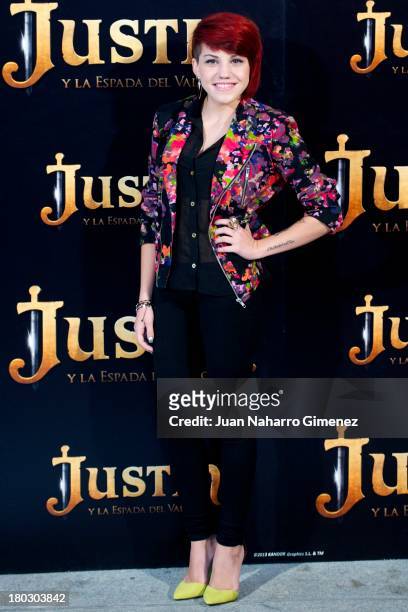 Angy attends 'Justin And The Knights Of Valour' photocall at Castle of Villaviciosa de Odon on September 11, 2013 in Villaviciosa de Odon, Spain.