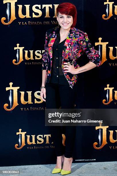 Angy attends 'Justin And The Knights Of Valour' photocall at Castle of Villaviciosa de Odon on September 11, 2013 in Villaviciosa de Odon, Spain.