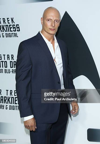 Actor Joseph Gatt attends the "Star Trek Into Darkness" Blu-ray/DVD release party at the California Science Center on September 10, 2013 in Los...