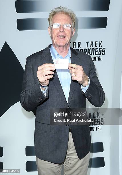 Actor Ed Begley Jr. Attends the "Star Trek Into Darkness" Blu-ray/DVD release party at the California Science Center on September 10, 2013 in Los...