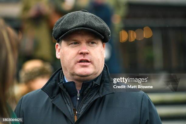 Kildare , Ireland - 26 November 2023; Trainer Gordon Elliott after winning the Fox Valet Retirement Handicap Hurdle with Bob Cigar on day two of the...