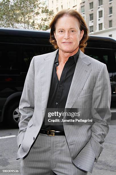 Bruce Jenner arrives at the Annual Charity Day Hosted By Cantor Fitzgerald And BGC at the Cantor Fitzgerald Office on September 11, 2013 in New York,...
