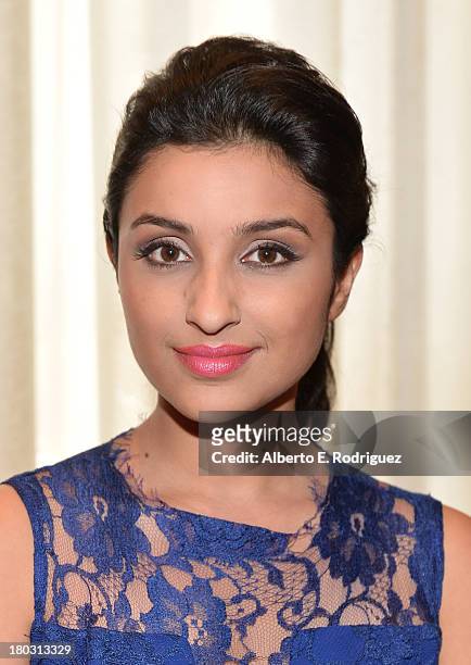Actress Parineeti Chopra from the India's "A Random Desi Romance" cast prepares for the 2013 Toronto International Film Festival Premiere at Fairmont...