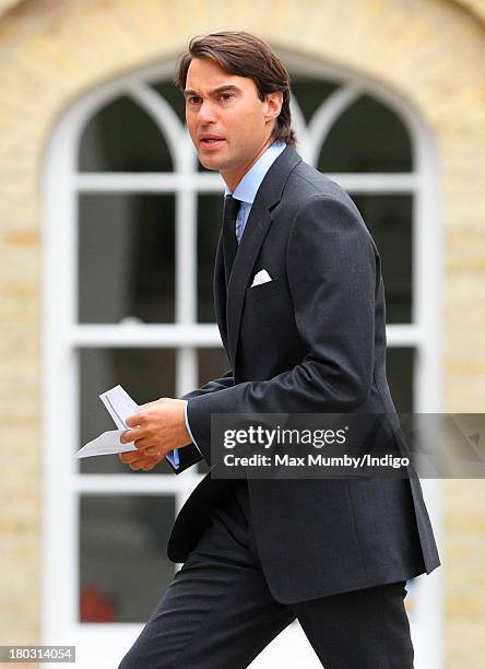 William van Cutsem attends a requiem mass for his father Hugh van Cutsem who passed away on September 2nd 2013, at Brentwood Cathedral on September...