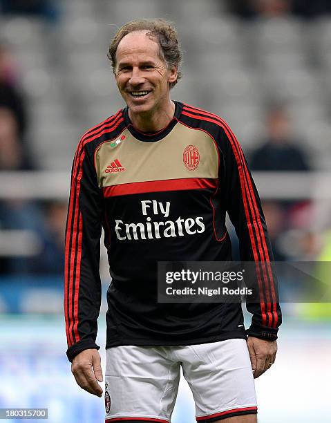 Franco Baresi of AC Milan Glorie is seen ahead of the Steve Harper testimonial match between Newcastle United and AC Milan Glorie at St James' Park...
