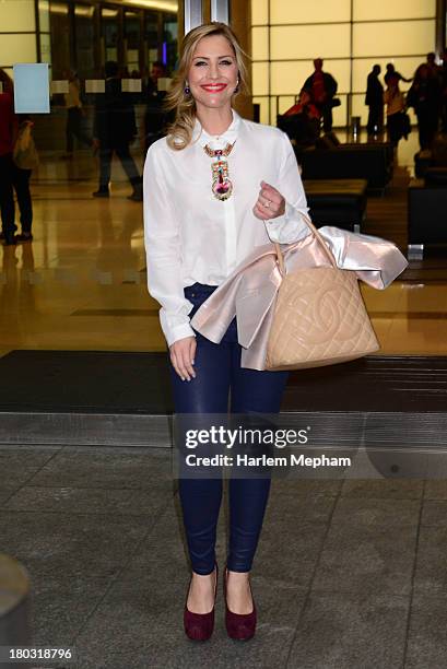 Heidi Range sighted in Canary Wharf on September 11, 2013 in London, England.