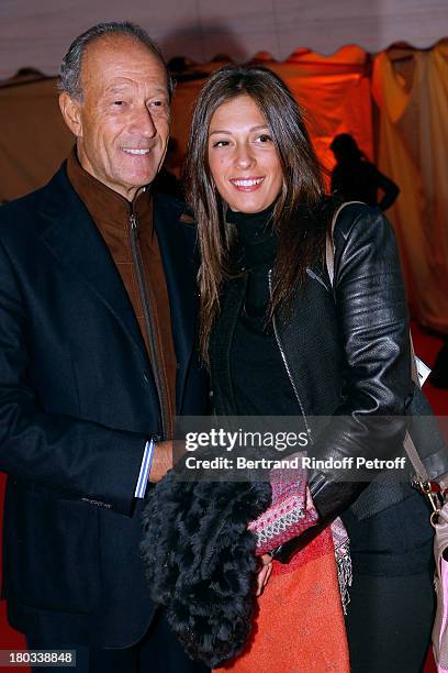 Thierry Gaubert and daughter Milena attend 'Opera En Plein Air' : Gala with 'La flute enchantee' by Mozart play at Hotel Des Invalides on September...