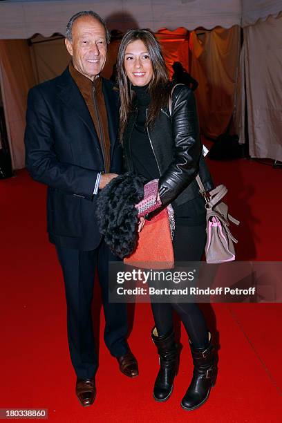 Thierry Gaubert and daughter Milena attend 'Opera En Plein Air' : Gala with 'La flute enchantee' by Mozart play at Hotel Des Invalides on September...