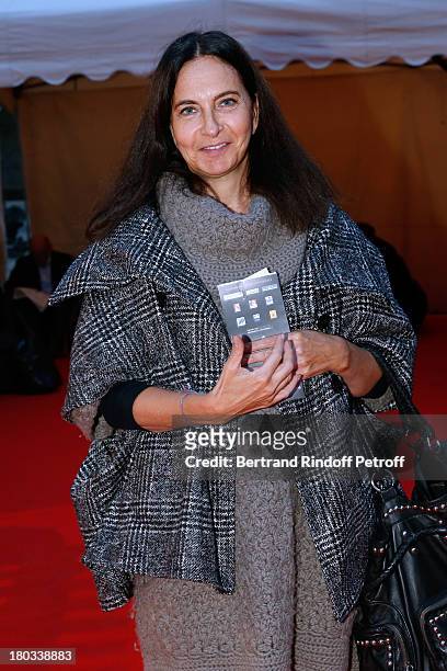 Stylist Nathalie Garcon attends 'Opera En Plein Air' : Gala with 'La flute enchantee' by Mozart play at Hotel Des Invalides on September 11, 2013 in...