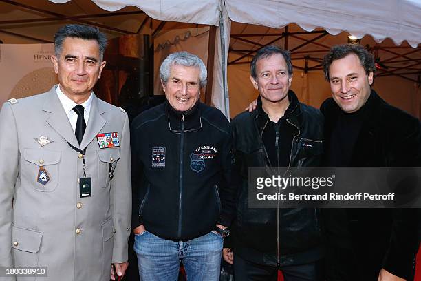 Director of the Museum of the Army of Invalides and General of Division Christian Baptiste, director Claude Lelouch, stage director of the opera...