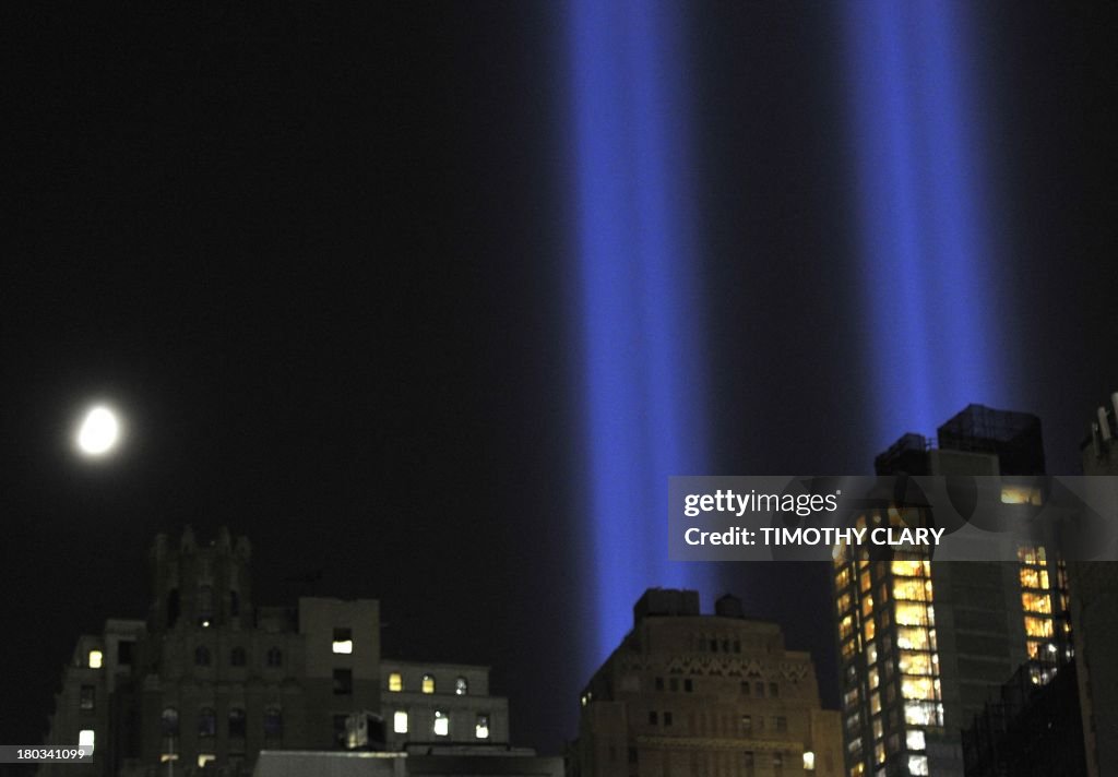 US-ATTACKS-911-TRIBUTE IN LIGHTS