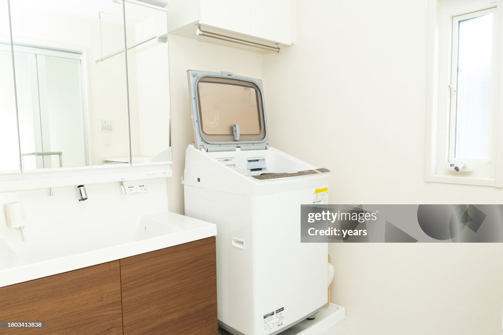 Washroom and washing machine.