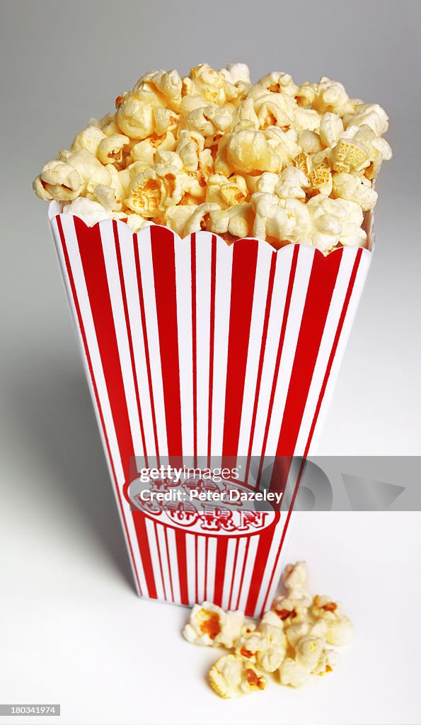 Close-up for popcorn packaging