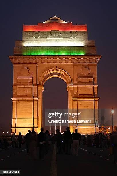 india gate on republic day celebration - india gate 個照片及圖片檔