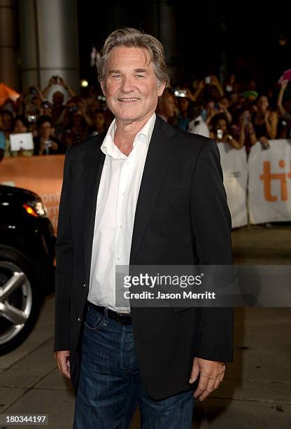 Actor Kurt Russell arrives at the "The Art Of The Steal" Premiere during the 2013 Toronto International Film Festival at Roy Thomson Hall on...