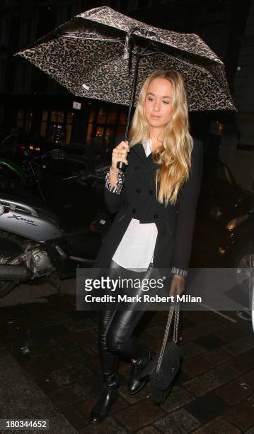 Florence Brudenell-Bruce attending the Sandro flagship store launch party on September 11, 2013 in London, England.