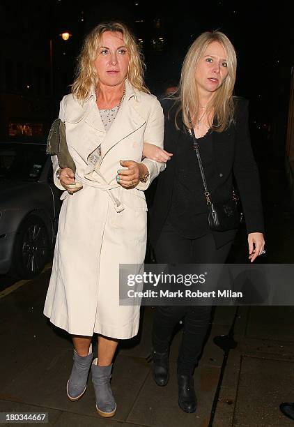 Meg Mathews and Lee Starkey attending the Louis Vuitton Dinner to celebrate the Men's Autumn Winter 2013 Collection on September 11, 2013 in London,...